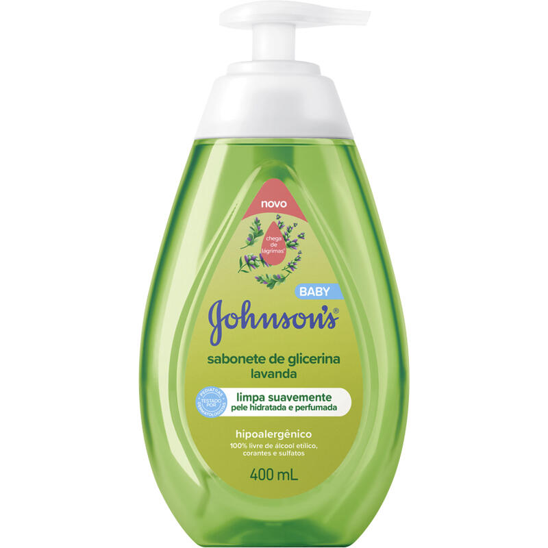 Sabonete Líquido JOHNSONS BABY Glicerinado Lavanda 400ml