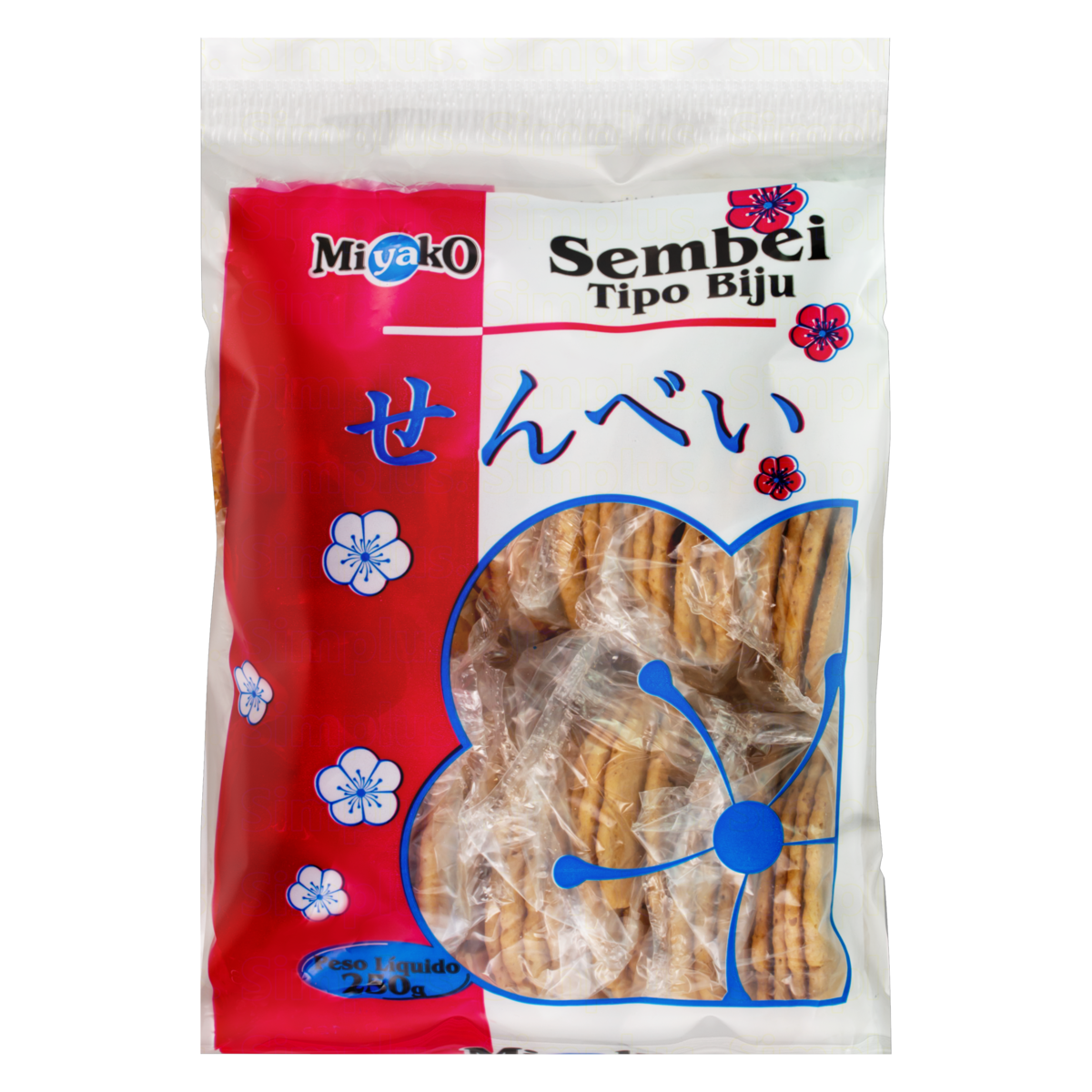 Biscoito Biju Sembei Miyako Pacote 250g