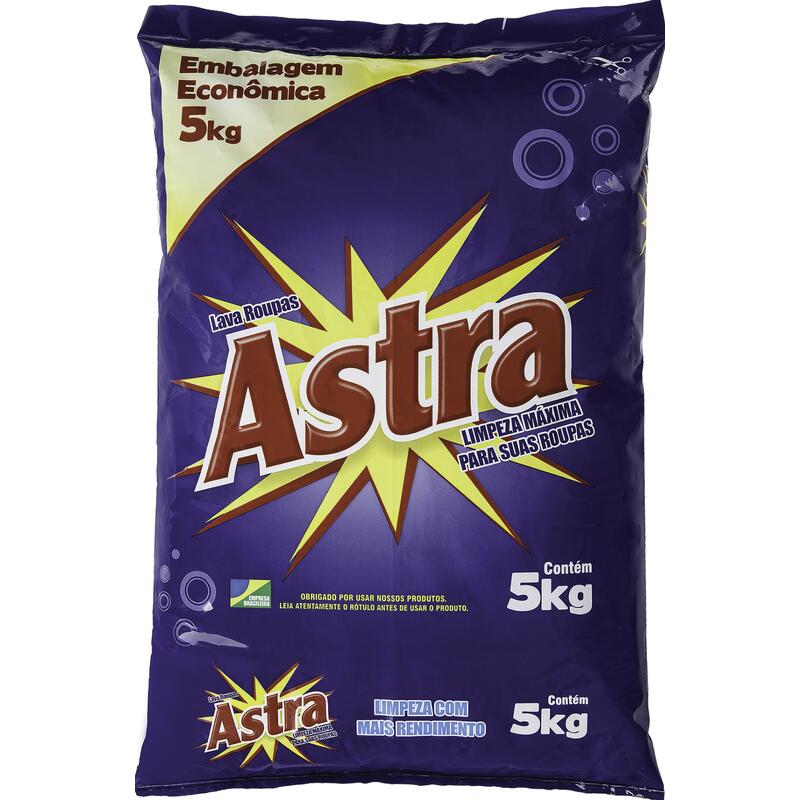 Lava Roupas em Pó Astra 5kg
