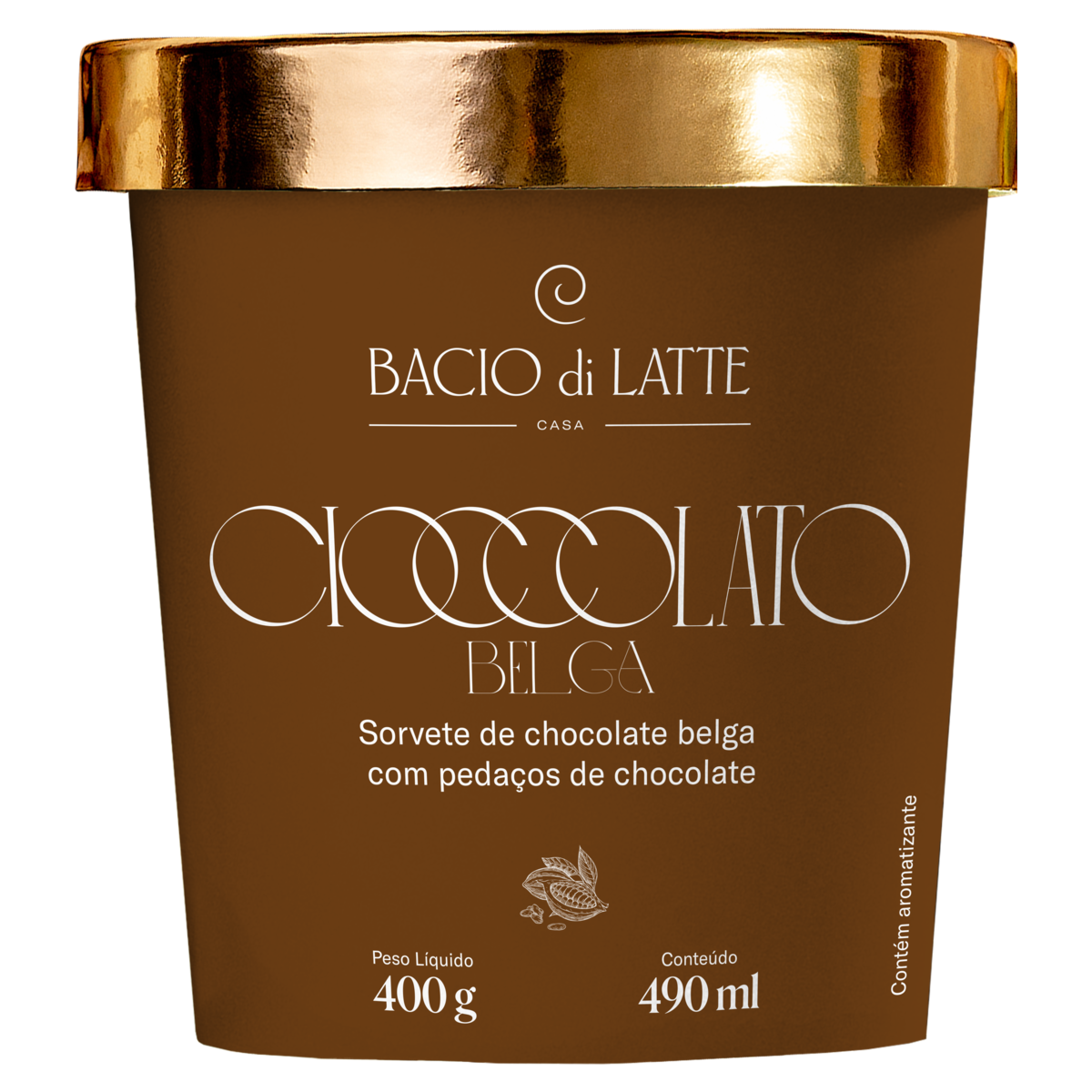 Sorvete BACIO DI LATTE Cioccolato 490ml