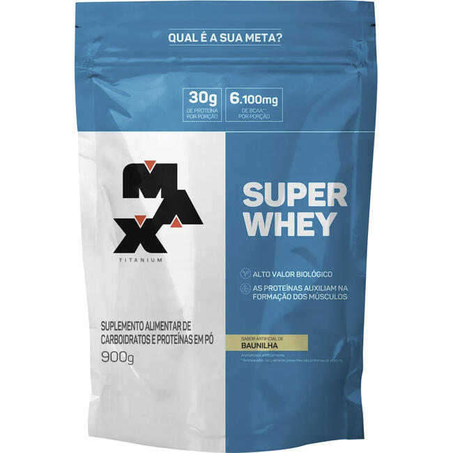 Super Whey MAX TITANIUM Baunilha 900g