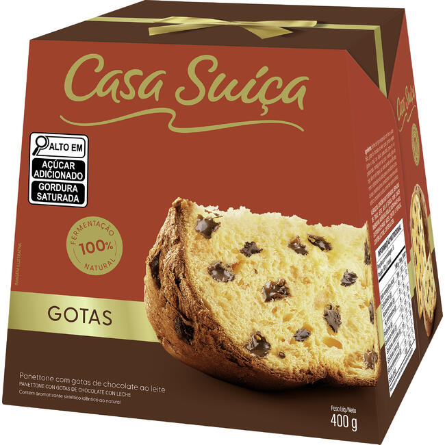 Panettone CASA SUÍÇA Gotas 400g