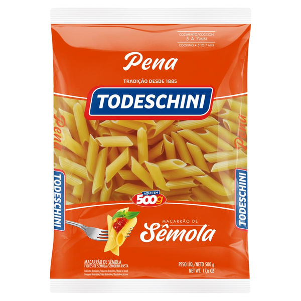 Massa de Sêmola Todeschini 500g - Pena