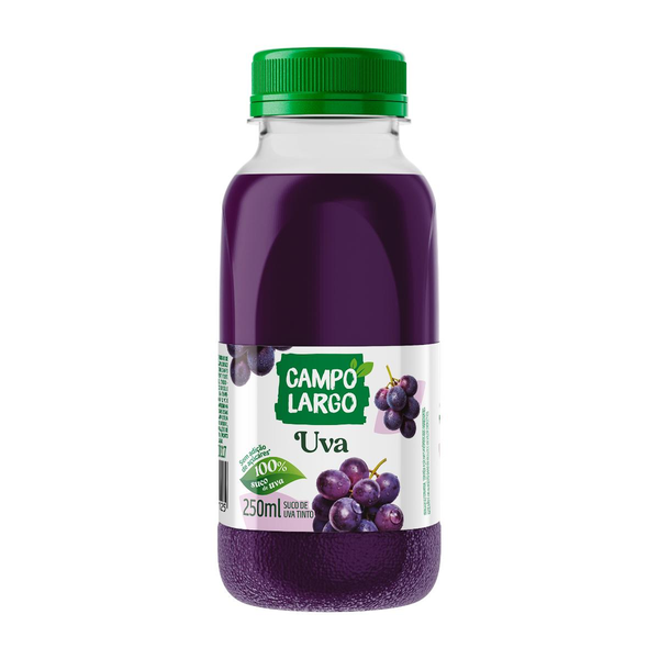 Suco Uva Tinto CAMPO LARGO Garrafa 250ml