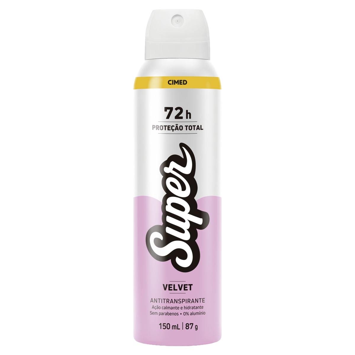 Antitranspirante Aerossol Super Woman Velvet Spray 150ml