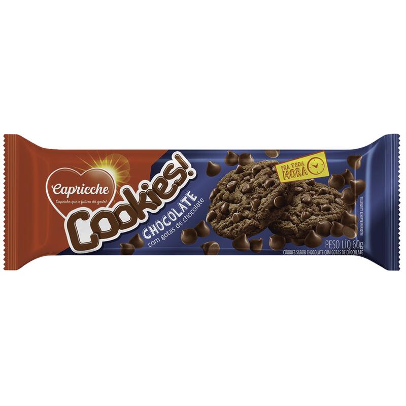 Biscoito Cookies Capricche Chocolate 60g