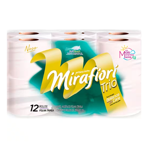 Papel Higiênico Trio 20m Mirafiori 12un.