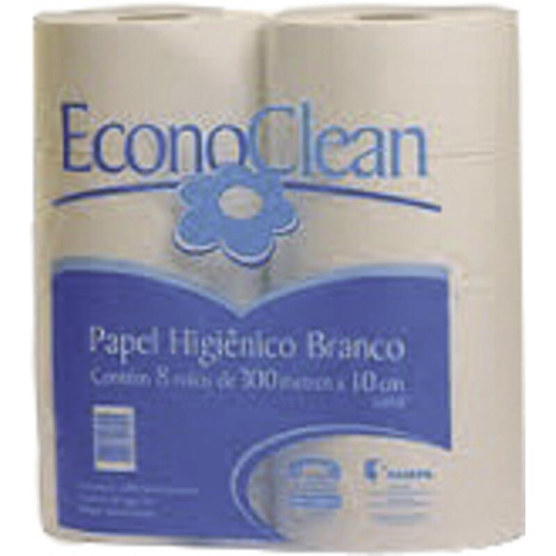Papel Higiênico Econoclean 300m 8 rolos