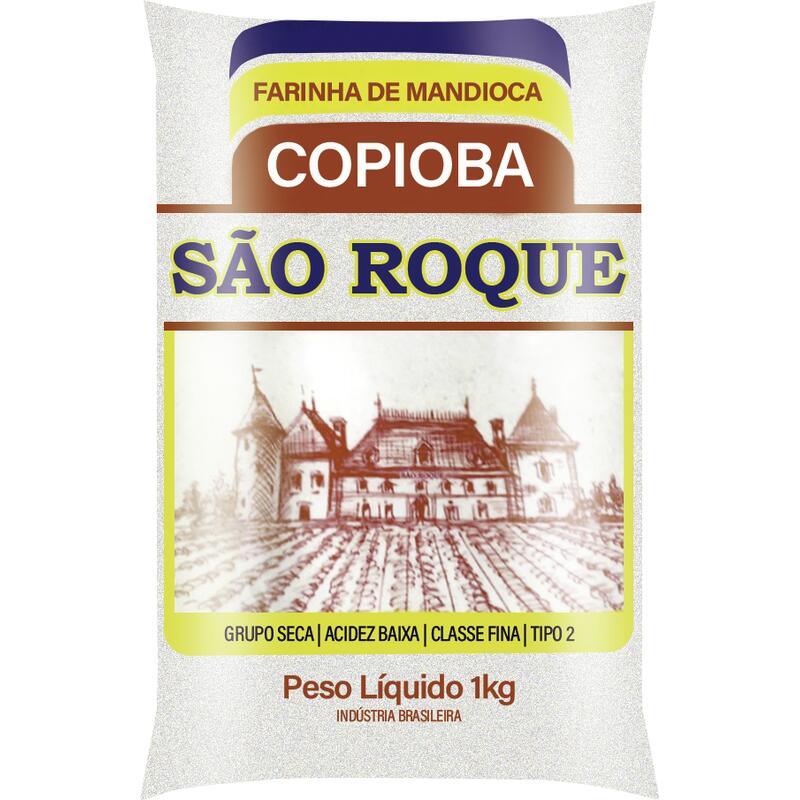 Farinha de Mandioca São Roque Fina Branca 1kg