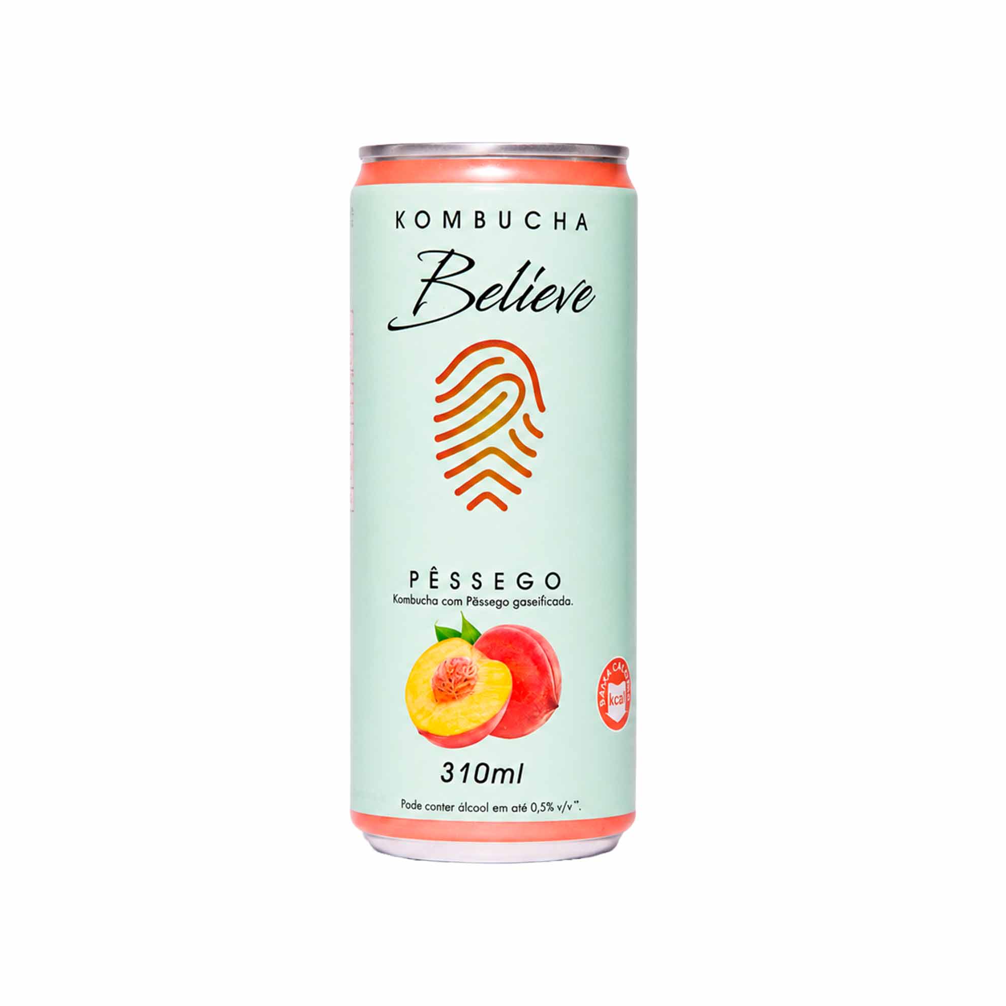 Kombucha Pêssego Believe 310ml
