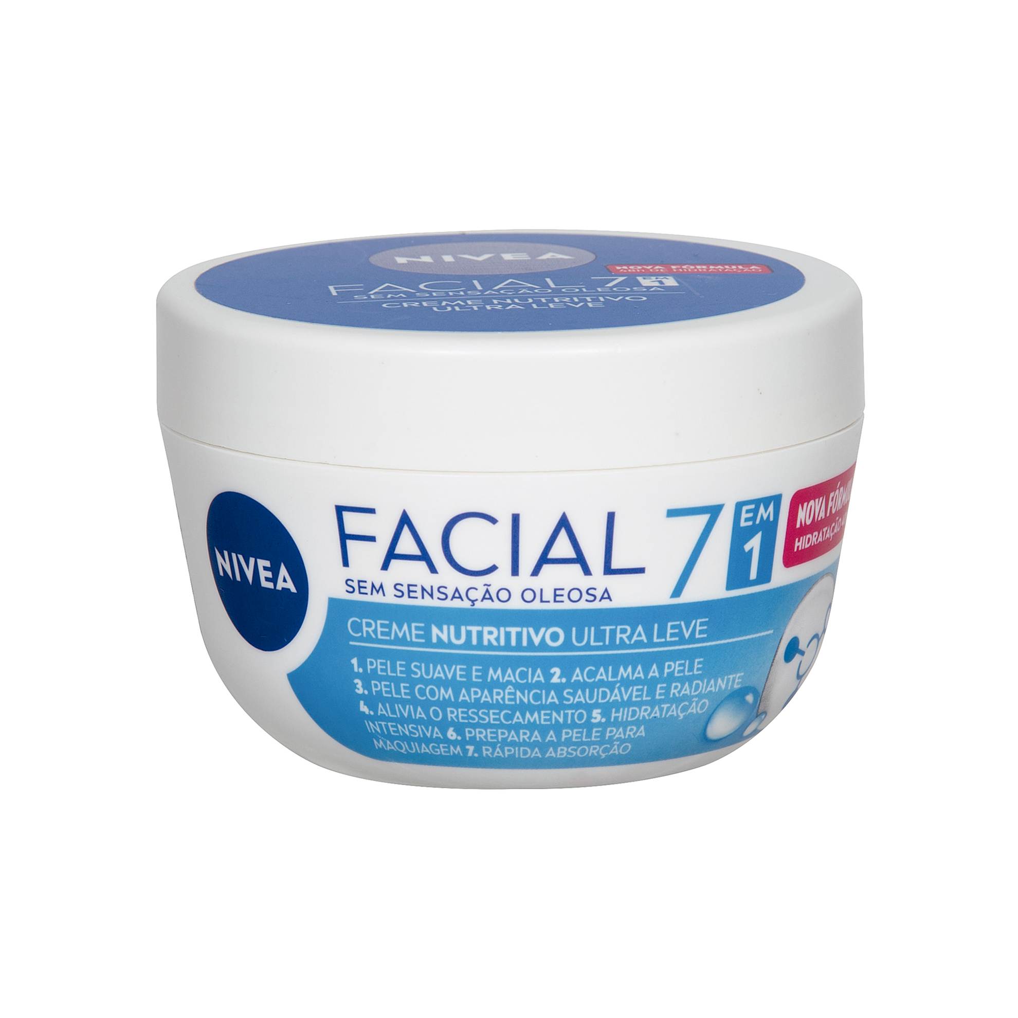 Creme Facial 7 em 1 Nutritivo Nivea Sensação Não Oleosa 100g