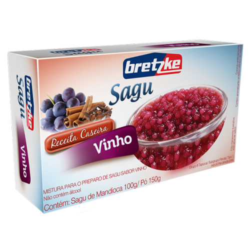 Sagu Bretzke Aromatizado Vinho Cx 250g