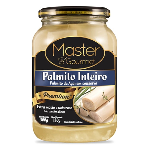 Palmito De Açaí Master Gourmet Inteiro 300g