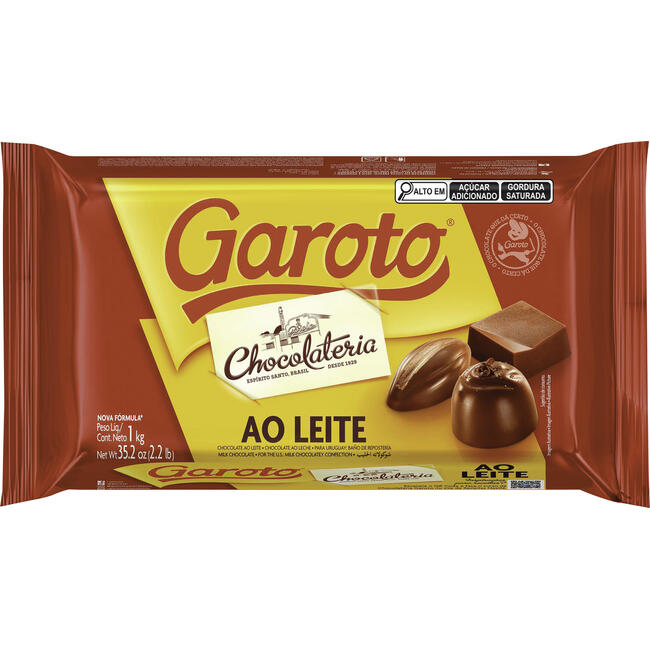 Cobertura de Chocolate Garoto Ao Leite 1kg