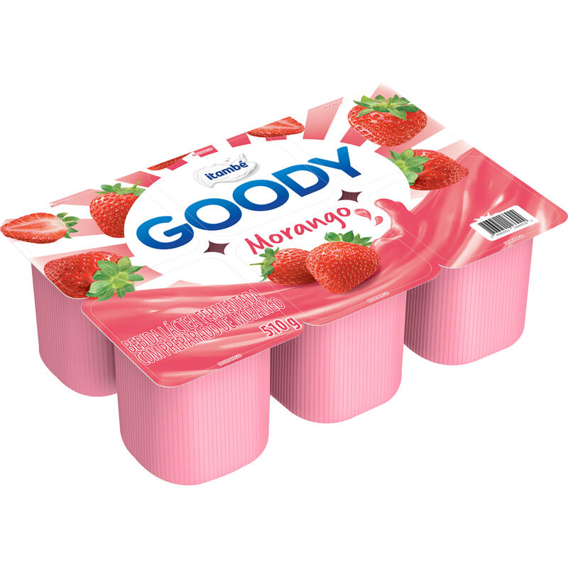 Bebida Láctea Goody Morango 510g