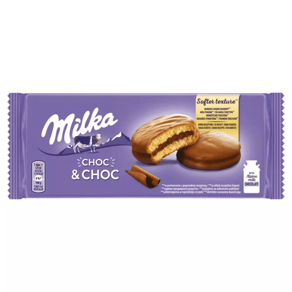 Biscoito MILKA Choc & Choc 150g