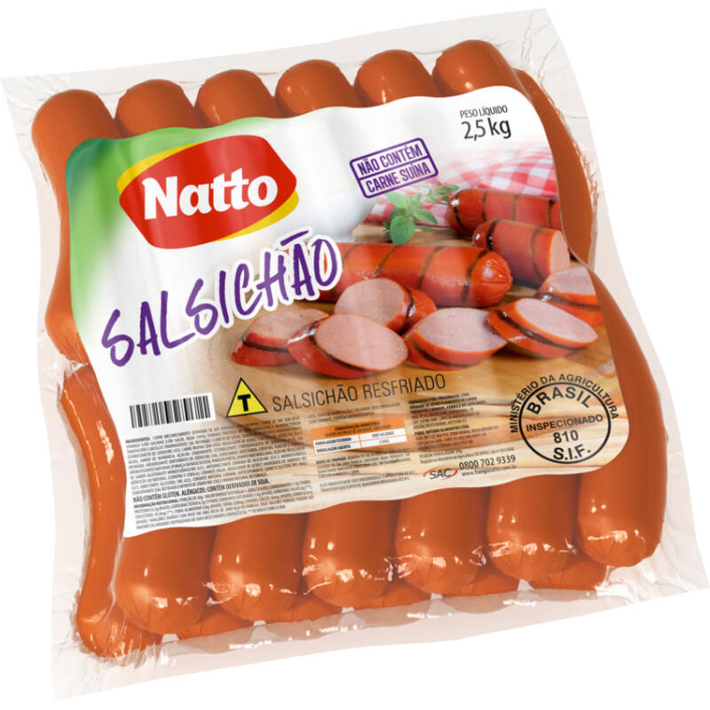 Salsichão Misto Natto Resfriado 2,5kg