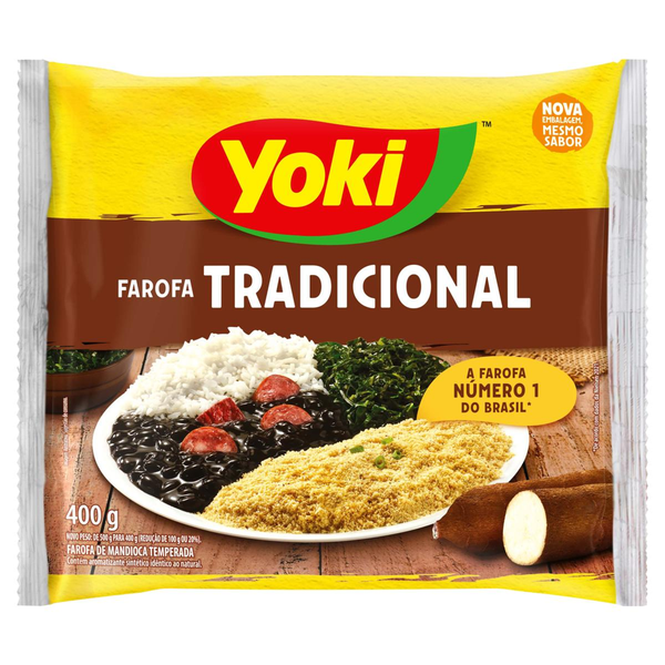 Farofa de Mandioca Tradicional Yoki Pacote 400g