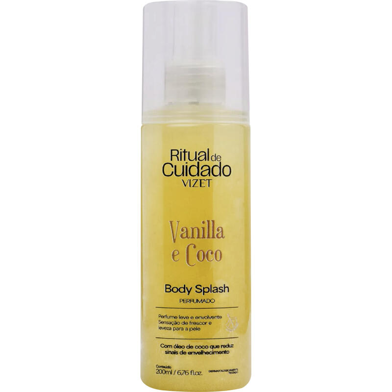 Body Splash Vizet Vanilla e Coco 200ml