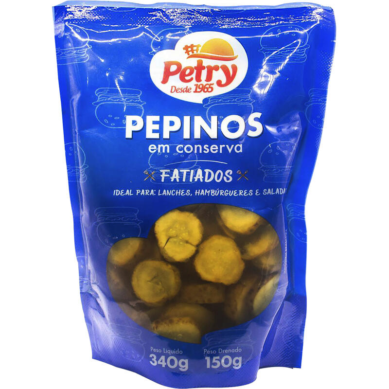 Pepino Agridoce Petry Fatiado 150g