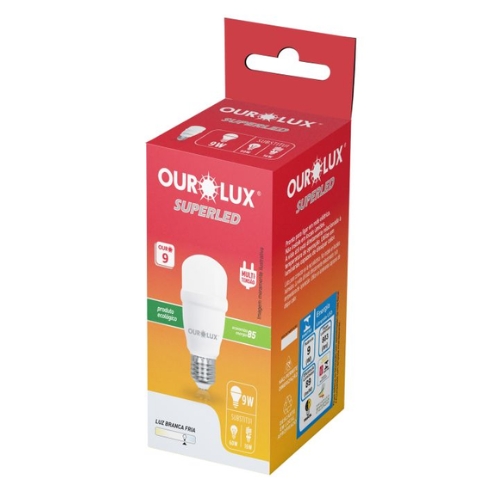 Lampada Ourolux Superled T9w 6500k Biv Mini
