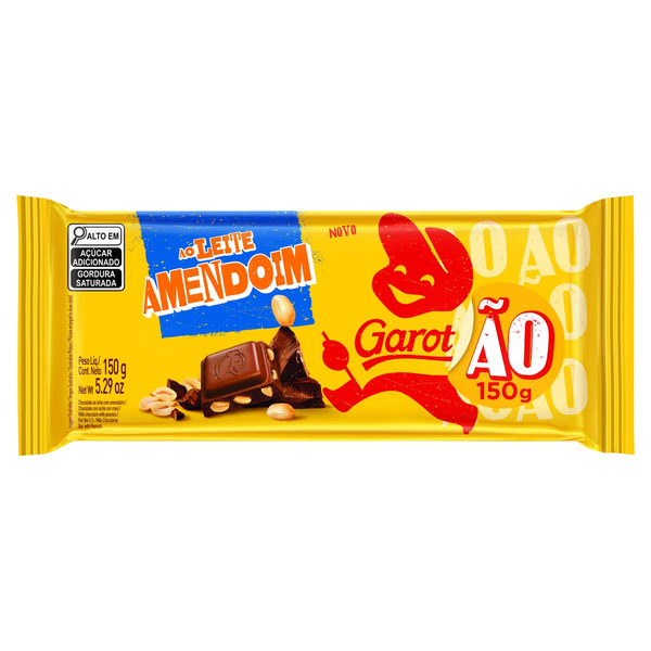 Chocolate Garoto 150g - Amendoim/ Ao Leite