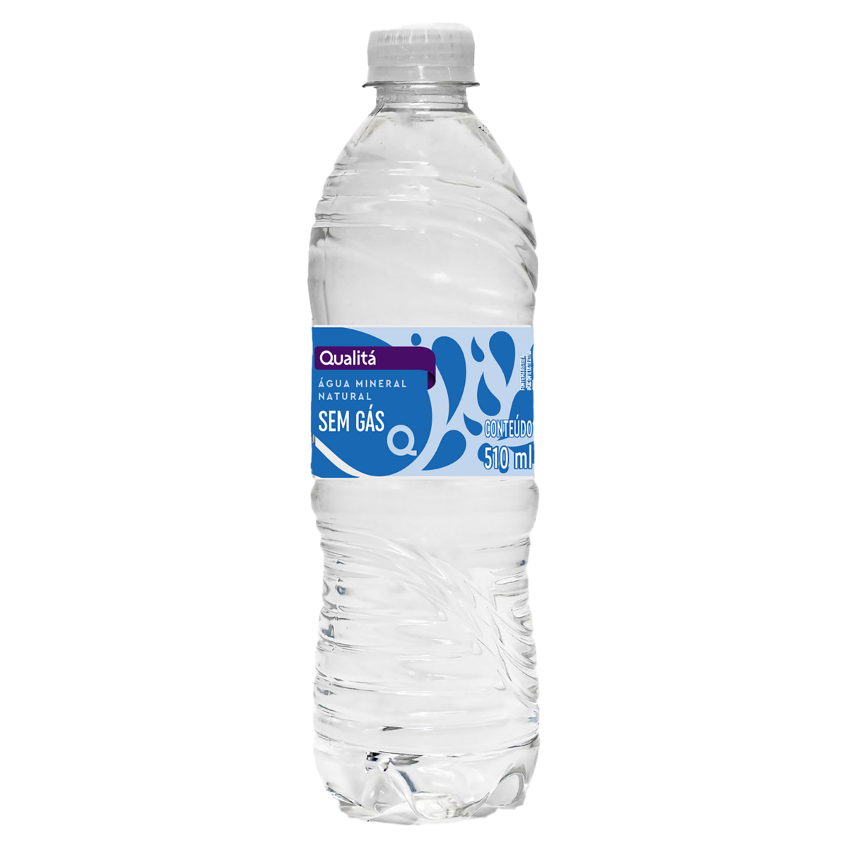 Água Mineral Natural sem Gás Qualitá Garrafa 510ml
