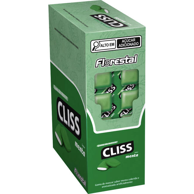 Chiclete Florestal Cliss Menta 201g