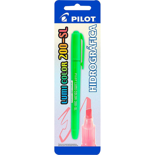 Caneta Marca-texto Lumi Color 200-SL Pilot 200-SL - Com 1 Caneta - Verde