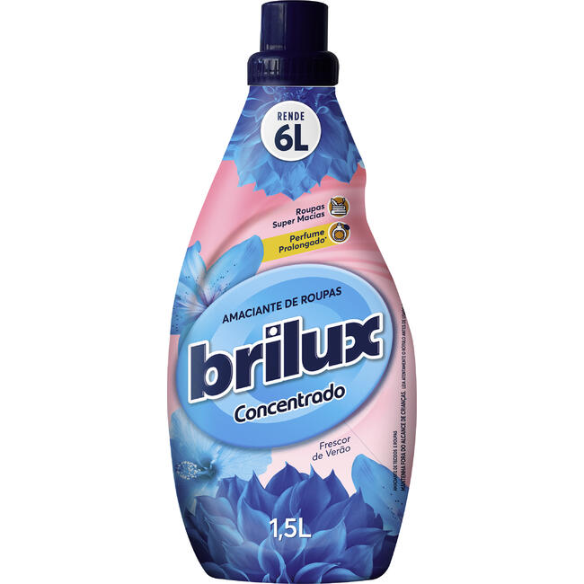Amaciante de Roupas Concentrado Brilux Verão 1,5L