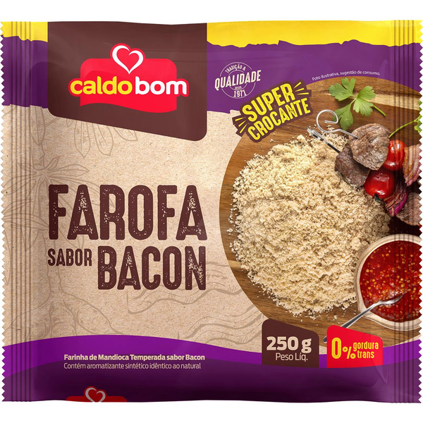 Farofa Pronta CALDO BOM Bacon 250g