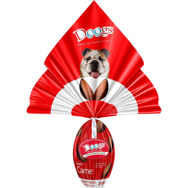 Ovo de Páscoa Doogs 200g - Para Cachorro - Carne
