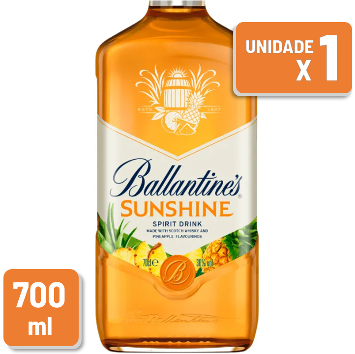 Whisky Ballantines Sunshine Garrafa Vidro 700ml