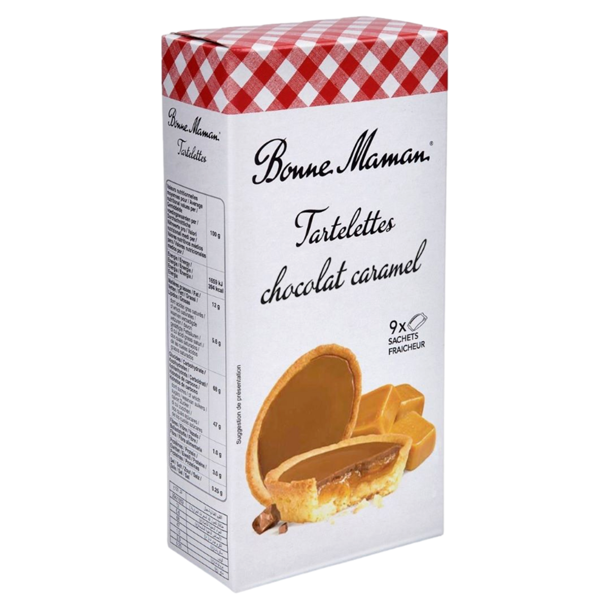 Biscoito Tartelettes Cobertura Chocolate e Caramelo Bonne Maman Caixa 135g