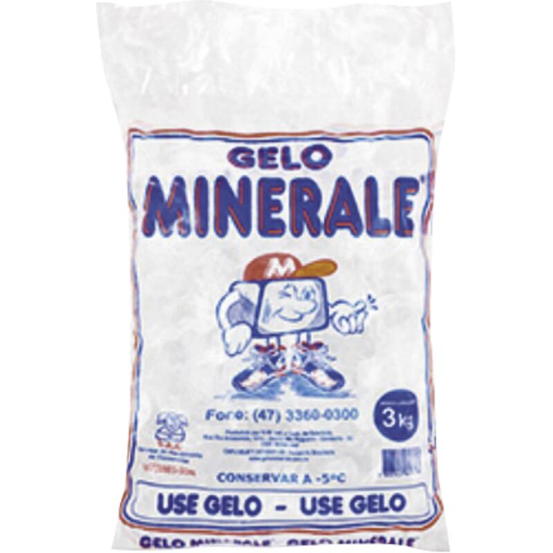 Gelo em Cubos Minerales Congelado 3kg