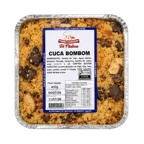 Cuca Di Padua Bombom 400g