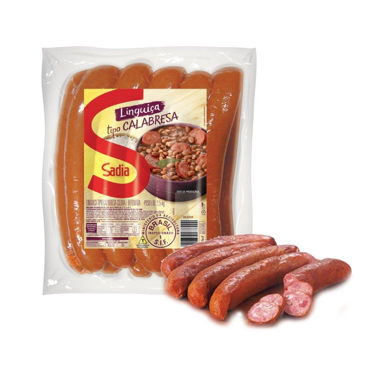 Linguiça Calabresa Defumado Sadia Familiar 500g
