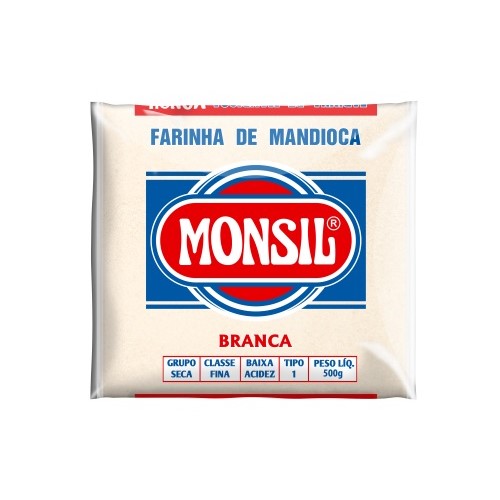 Farinha De Mandioca Monsil Branca 500g