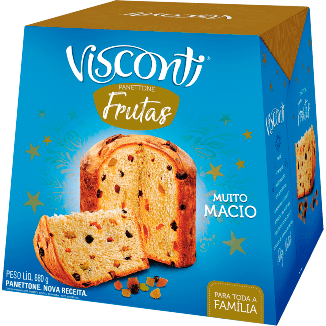 Panetone Visconti Frutas 680g