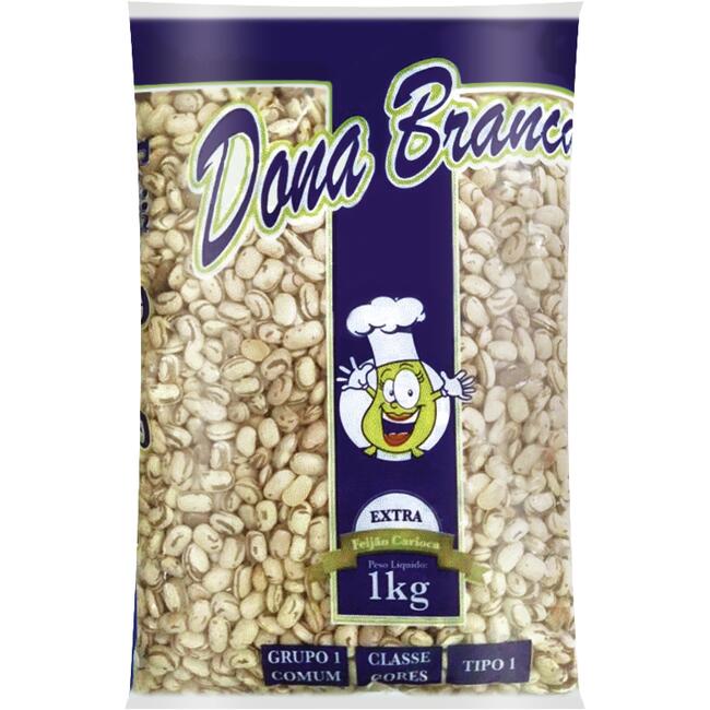 Feijão Carioca Dona Branca Premium Tipo 1 1kg