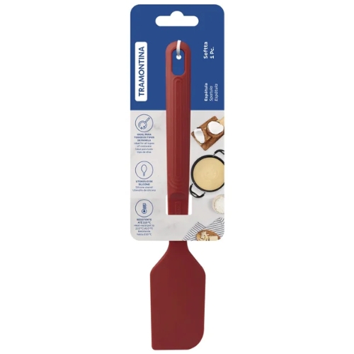 Espatula Softta Silicone Vermelho Tramontina