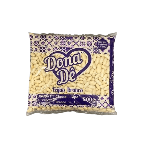 Feijão Branco Dona Dê Tipo 1 Pacote 500g