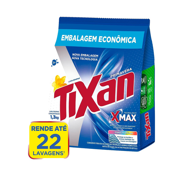 Sabão em Pó Tixan Ypê 1,3kg - Primavera - Sachê