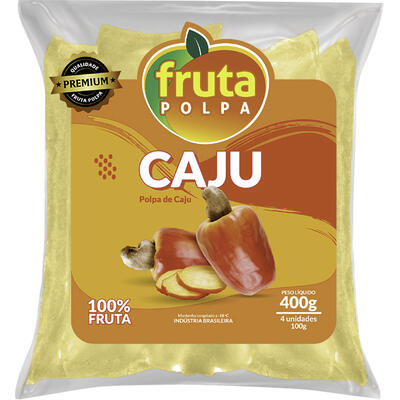 Polpa Fruta Polpa Congelada Caju 400g