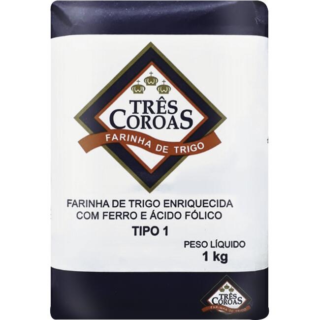 Farinha de Trigo Três Coroas Tipo 1 1kg