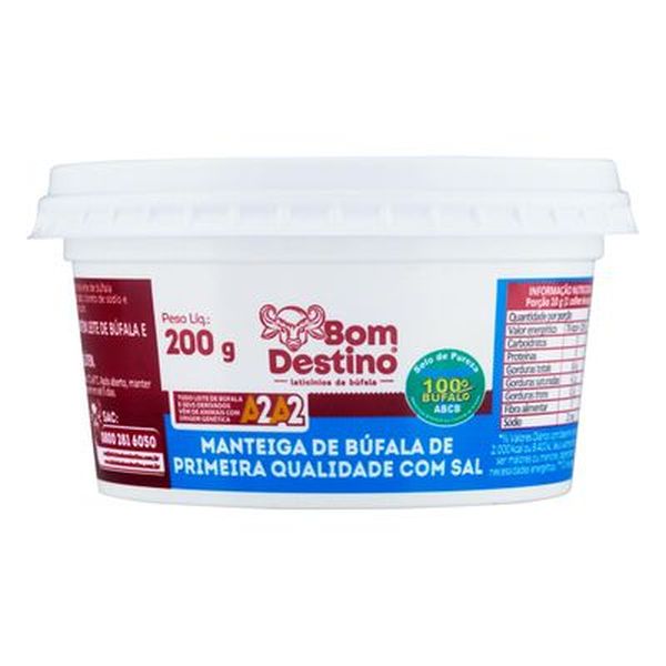 Manteiga de Búfala Bom Destino 200g