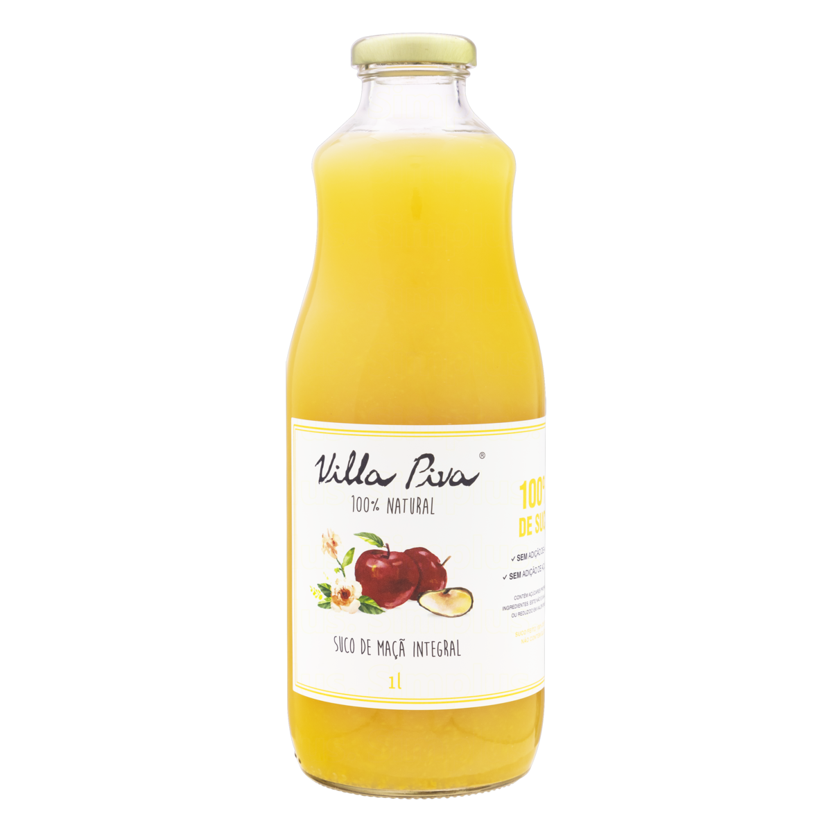 Suco Integral Maçã Villa Piva Garrafa 1l