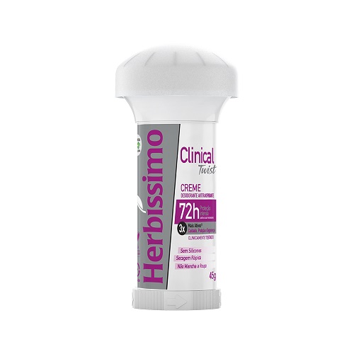 Desodorante Creme HERBISSIMO Clinical Twist 72h 45g