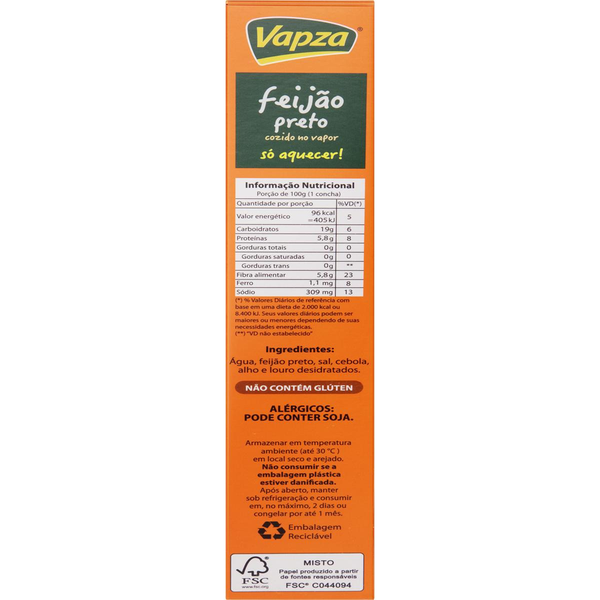 Feijão Preto VAPZA 250g