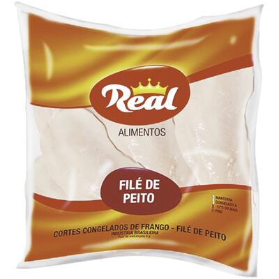 Filé de Peito de Frango Real Congelado Preço por quilo no pacote